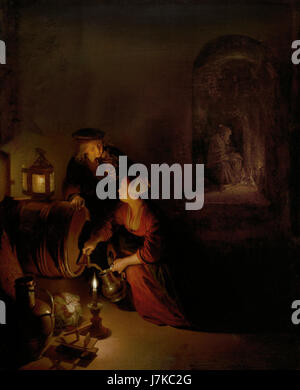 " La Cantina' ('Allegoria dell'inverno') da Gerard Dou Foto Stock