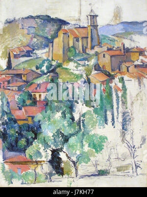 1885 86 Cezanne villaggio a Gardanne anagoria IMG7176 Foto Stock