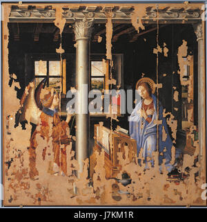 Questo titolo si riferisce a un'opera d'arte di Antonello da Messina, un pittore italiano del Rinascimento noto per la sua tecnica precisa e l'uso della prospettiva. Le sue opere spesso mescolano influenze nordeuropee con le tradizioni artistiche italiane. Foto Stock