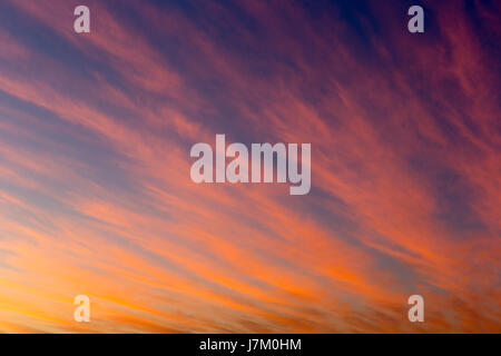 Bel tramonto dipinge nel cielo. Foto Stock