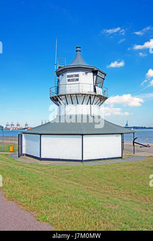 Harwich, Essex, Museo Marittimo, basso faro Foto Stock