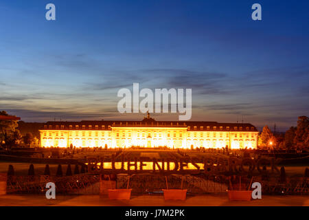 Schloss (palazzo, castello di Ludwigsburg, nuovo Corps de Logis, o nuovo Hauptbau, Ludwigsburg, Region Stuttgart, Baden-Württemberg, Germania Foto Stock