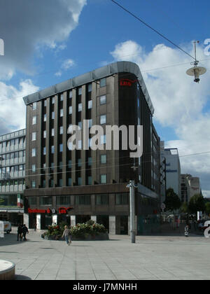 Questo si riferisce probabilmente a una posizione in Bahnhofstrasse 111 a SaarbrÃ¼cken, in Germania, forse catturando un'immagine o un evento relativo all'indirizzo in città il 5 settembre 2011. Foto Stock