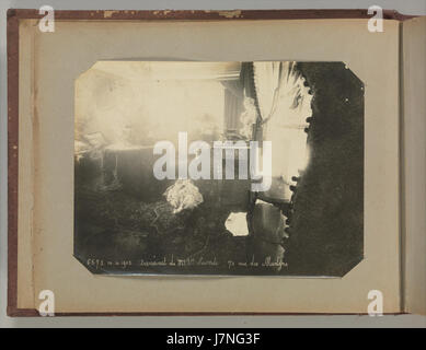 Album di Parigi le scene del crimine attribuito ad Alphonse Bertillon. DP263660 Foto Stock