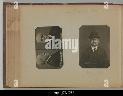Album di Parigi le scene del crimine attribuito ad Alphonse Bertillon. DP263713 Foto Stock