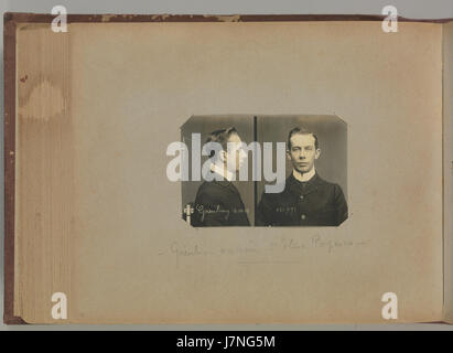 Album di Parigi le scene del crimine attribuito ad Alphonse Bertillon. DP263782 Foto Stock