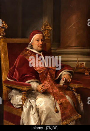 Anton Raphael Mengs (1728 1779) Portret van paus Clemens XIII (1758) Bologna Pinacoteca Nazionale 26 04 2012 9 53 03 Foto Stock