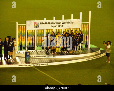 2012 FIFA U 20 Coppa del Mondo Donne Champions 02 Foto Stock