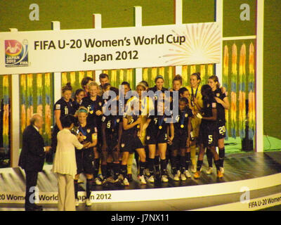 La Coppa del mondo femminile Under-20 2012 ha visto una vittoria storica della squadra vincitrice. Questo campionato è una pietra miliare significativa nel calcio femminile, che mette in mostra il talento globale e la natura competitiva del calcio giovanile. Foto Stock