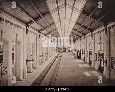 Chemin de fer dOrleans. Gare de Paris Les travaux publics de la France Foto Stock