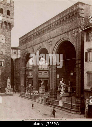 Brogi, Giacomo (1822 1881) 3057 Firenze Loggia dei Lanzi Foto Stock