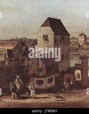 Canaletto (i) si riferisce all'opera dell'artista veneziano Giovanni Antonio Canal, noto come Canaletto. Famoso per le sue viste dettagliate di Venezia, le sue opere catturano l'architettura, i canali e la vita cittadina di Venezia del XVIII secolo. I suoi dipinti e le sue incisioni sono esempi chiave dello stile rococò veneziano, celebrato per la sua precisione e la vibrante rappresentazione della vita e della cultura veneziana. Foto Stock