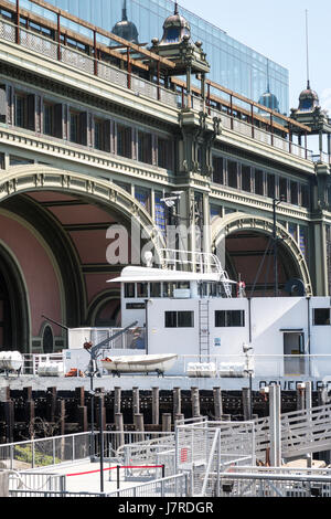 Batteria Maritime Terminal Traghetti, NYC, STATI UNITI D'AMERICA Foto Stock