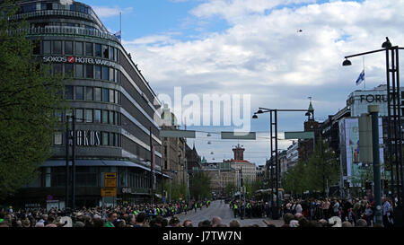 Funerali del Presidente finlandese Mauno Koivisto Maggio 25th, 2017 a Helsinki in Finlandia Foto Stock