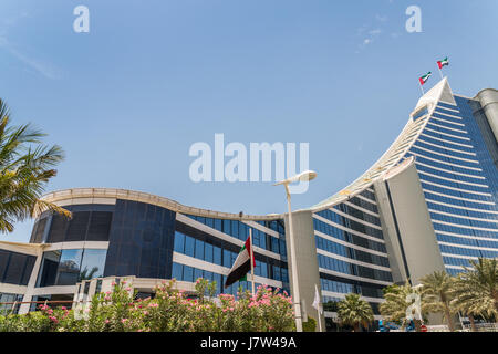 Jumeirah Beach Hotel, Dubai, Emirati Arabi Uniti Foto Stock