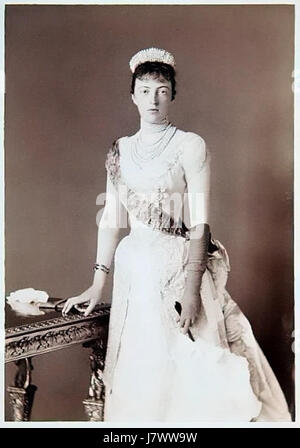Anastasia Michailovna Romanova (1860–1922), Granduchessa di Russia e successivamente Granduchessa di Meclemburgo-Schwerin, era la figlia del granduca Michele Nikolaevich di Russia e della principessa Cecilia di Baden. Sposò Federico Francesco III di Meclemburgo-Schwerin, con il quale ebbe tre figli, tra cui la regina Alessandrina di Danimarca. Foto Stock