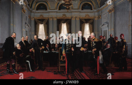 Il congresso di Berlino, 13 luglio 1878, da Anton von Werner Foto Stock