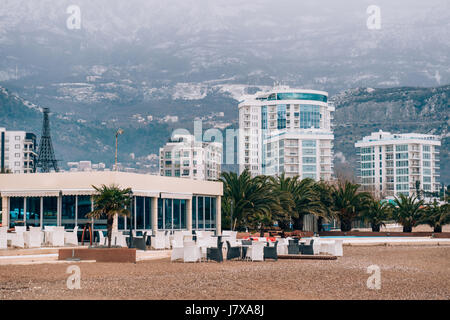 Hotel Tre Canne sulla costa di Budva Foto Stock
