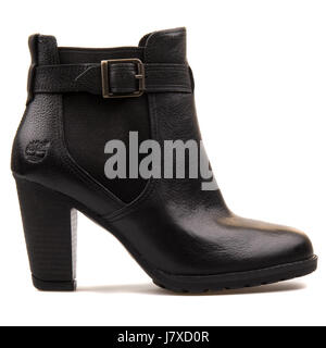 Timberland Earthkeepers altezze Stratham Chelsea nero Donna Stivali in pelle - 8529B Foto Stock