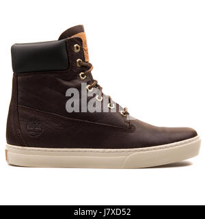 Timberland Newmarket II 2 tazza da 6 pollici marrone scuro uomini stivali in pelle - UN14BS Foto Stock