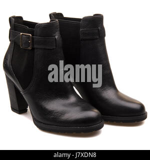 Timberland Earthkeepers altezze Stratham Chelsea nero Donna Stivali in pelle - 8529B Foto Stock