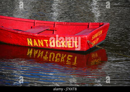 In gommone Nantucket MA Foto Stock