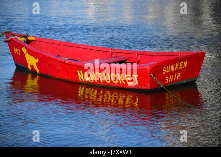 In gommone Nantucket MA Foto Stock