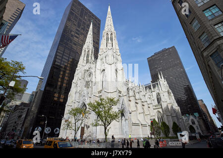 St Patricks Cathedral New York City USA Foto Stock