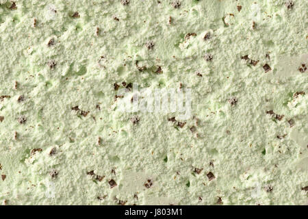 La texture di menta gelato al cioccolato. Vista dall'alto. Composizione orizzontale. Foto Stock
