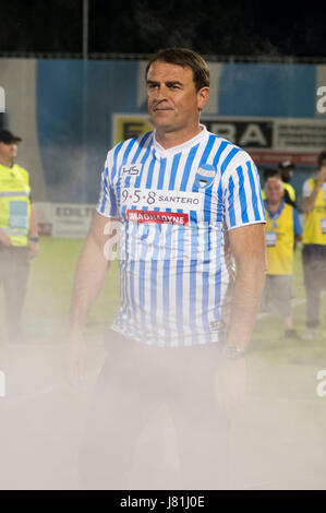 Leonardo semplici (SPAL), 18 maggio 2017 - Calcio : Italiano 'Serie B' match tra SPAL 2-1 FC Bari allo Stadio Paolo Mazza di Ferrara, Italia. (Foto di Maurizio Borsari/AFLO) Foto Stock