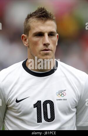 CHRIS WOOD NUOVA ZELANDA LONDRA 2012 Giochi olimpici Calcio MENS, Egitto V NUOVA ZELANDA Old Trafford, Manchester, Inghilterra 29 luglio 2012 GAN55801 AVVERTENZA! Questa fotografia può essere utilizzata solo per il giornale e/o rivista scopi editoriali. Non possono essere utilizzate per pubblicazioni riguardanti 1 player, 1 Club o 1 concorrenza senza autorizzazione scritta da parte di Football DataCo Ltd. Per qualsiasi domanda, contattare Football DataCo Ltd il +44 (0) 207 864 9121 Foto Stock