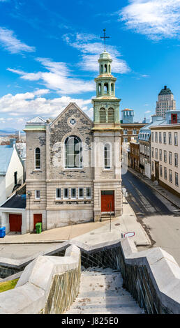 La Cappella dei Gesuiti nella città di Québec, Canada Foto Stock