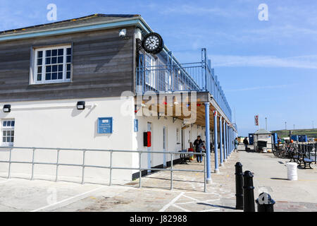 St Mary's Harbour Hugh Town, St. Mary's, isole Scilly, Cornwall, Regno Unito Foto Stock