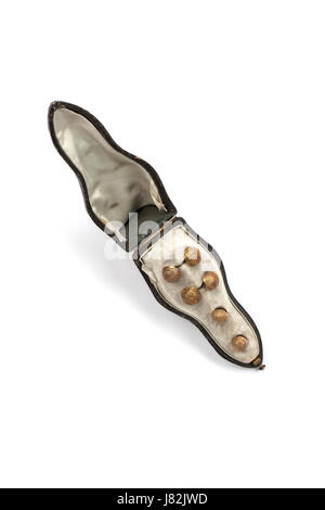 Victorian colleghi del vestito impostate in caso Foto Stock