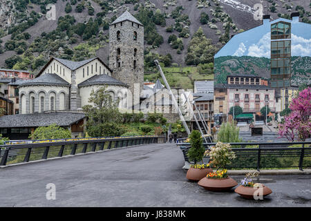 Chiesa di Sant Esteve, Andorra la Vella, Andorra La Vella, Andorra, Europa Foto Stock