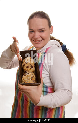 Donna cucina cucina cuocere adit ragazza ragazze natale xmas X-mas ridere risate Foto Stock