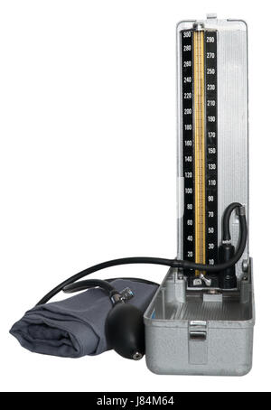 Medicalmente medical manometro di prova retrò manometro strumento di misura Foto Stock