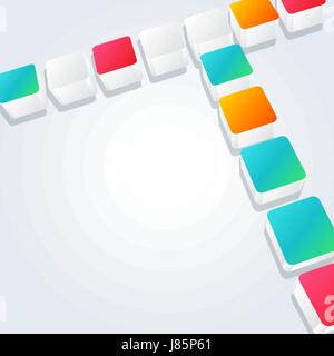 Modello creativo dello sfondo. Elementi astratti concetto, illustrazione vettoriale Illustrazione Vettoriale