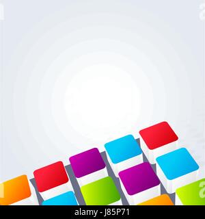 Modello creativo dello sfondo. Elementi astratti concetto, illustrazione vettoriale Illustrazione Vettoriale