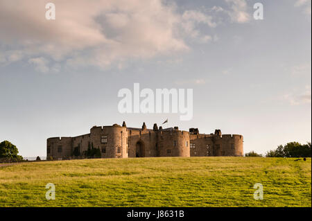 Chirk Castle, Wrexham, Wales, Regno Unito. Costruito nel 1295 da Roger Mortimer Foto Stock
