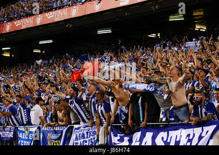 La Copa del Rey tra FC Barcelona vs Deportivo Alaves al Vicente Calderón Stadium a Madrid, Spagna, 27 maggio 2017 . Foto Stock