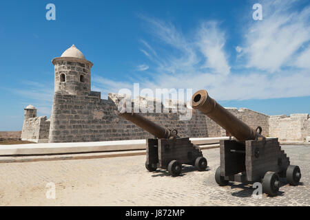 Castillo de San Salvador de la Punta, La Habana, Cuba Foto Stock