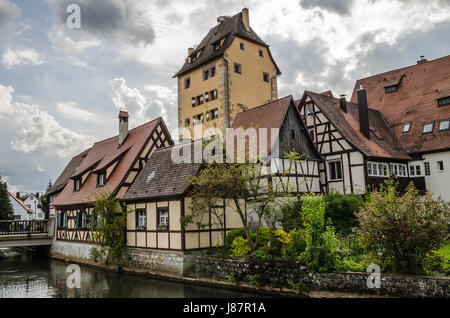 Hersbruck è una piccola città in Media Franconia, Baviera, Germania, appartenenti al distretto Nürnberger Land. Foto Stock