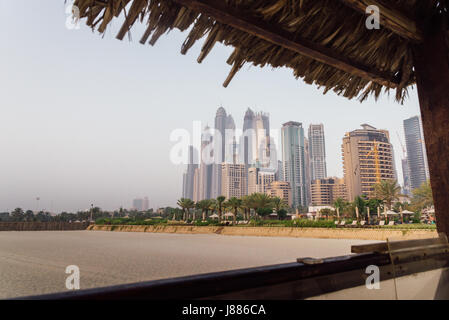 Jumeirah Beach Residence beach in Dubai Emirati Arabi Uniti Foto Stock