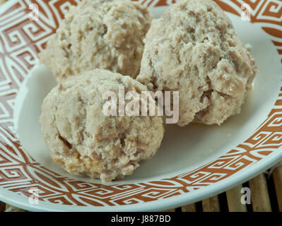 Fuzhou polpette di pesce - cibo comune nel sud della Cina, Foto Stock