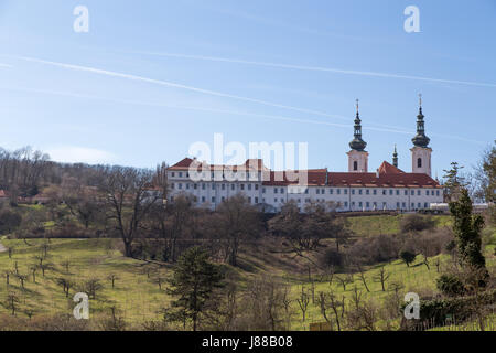 Praga, Repubblica Ceca - 16 Marzo 2017: vista del Monastero di Strahov Foto Stock