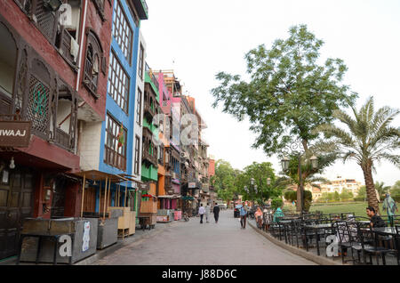 Il famoso cibo Street vicino alla Moschea Badshahi, Lahore, Pakistan Foto Stock