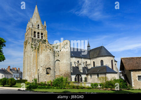 Francia, Loiret, Meung-sur-Loire, Chiesa di Saint-Liphard Foto Stock