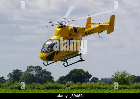 Lincolnshire at Nottinghamshire Air Ambulance, East Kirkby, Lincolnshire, Inghilterra, Regno Unito. Foto Stock