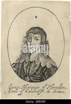 James Hamilton, primo duca di Hamilton eventualmente da William Faithorne, dopo Sir Anthony van Dyck Foto Stock